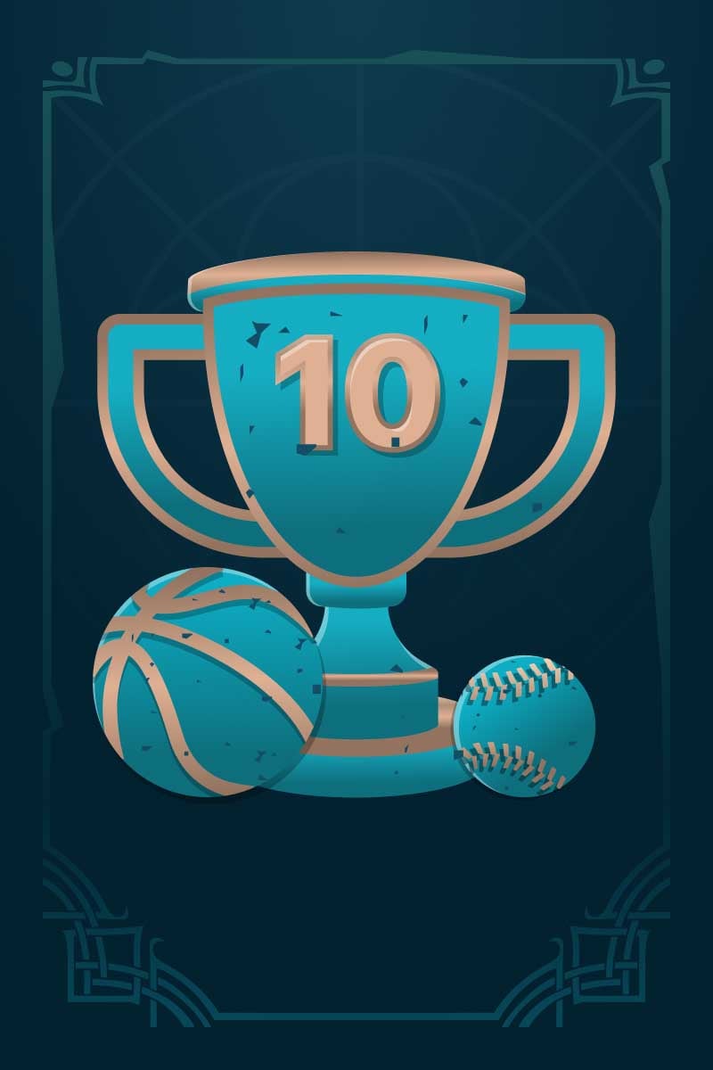 Finish in TOP 10 in a tournament